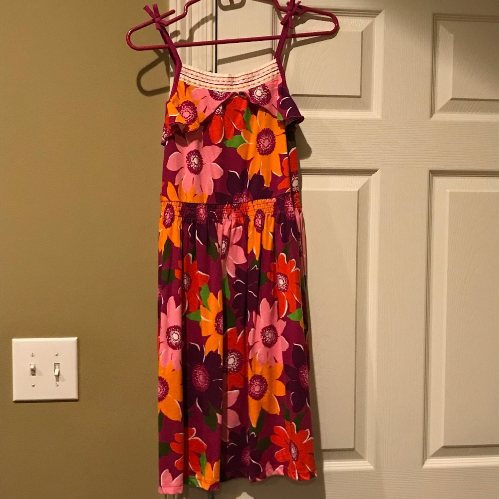 GYMBOREE GIRLS FLOWERED DRESS, SZ 12, NWOT